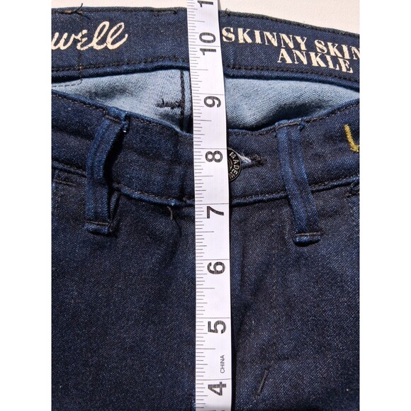 Madewell Jeans Womens 27 Mid Rise Skinny Skinny Ankle Dark Wash Denim - Picture 11 of 12